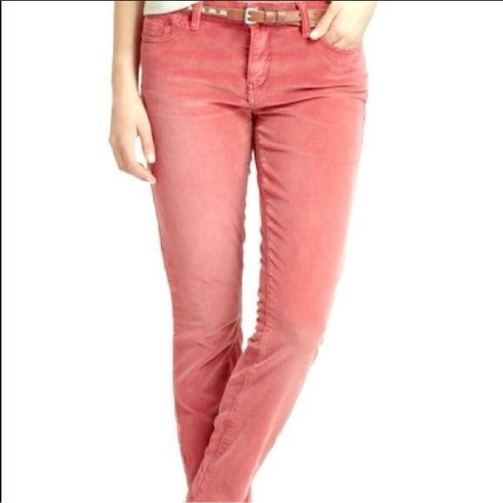 Pilcro | Vintage Slim cotton Corduroy Straight Pants 28